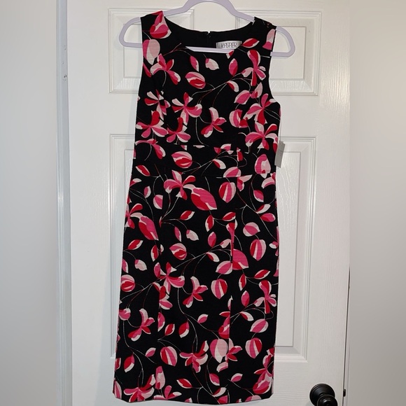 NWT Kasper dress size 4 pink blossom print - Picture 1 of 5